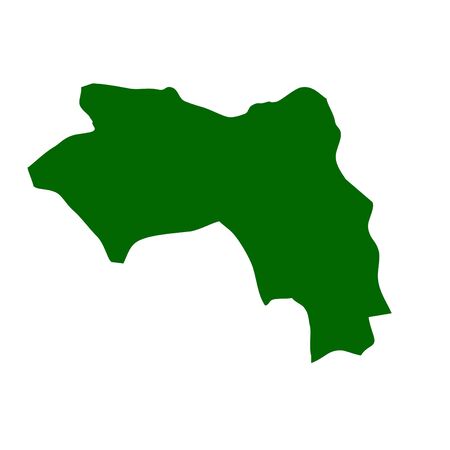 Outline map of Guineaの写真素材