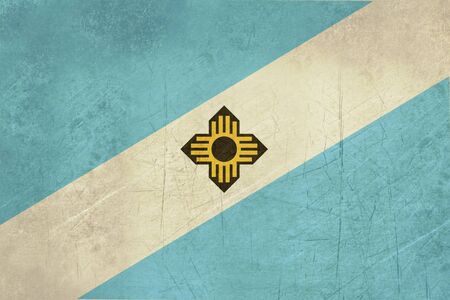 Grunge Madison city flag, state of Wisconsin, U.S.A.
の写真素材