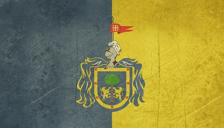 Grunge illustration of flag of Mexican state of Jalisco.の写真素材