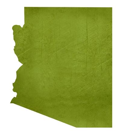 American state of Arizona isolated on white background with clipping path.の写真素材