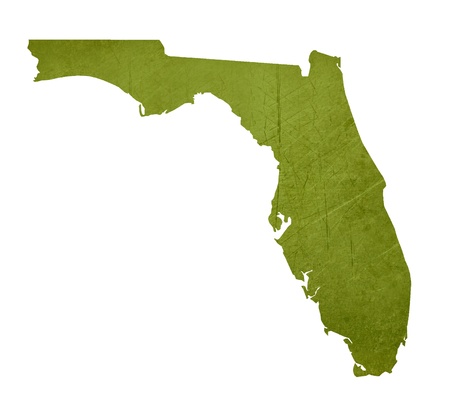 American state of Florida isolated on white background with clipping path.の写真素材