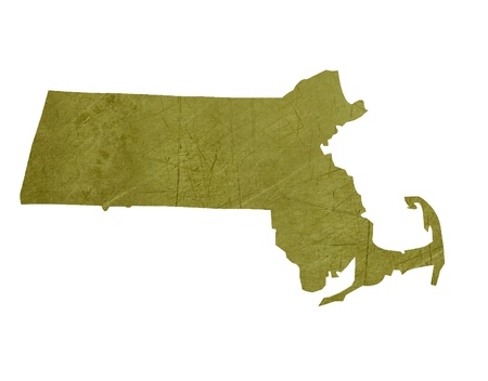 American state of Massachusetts isolated on white background with clipping path の写真素材
