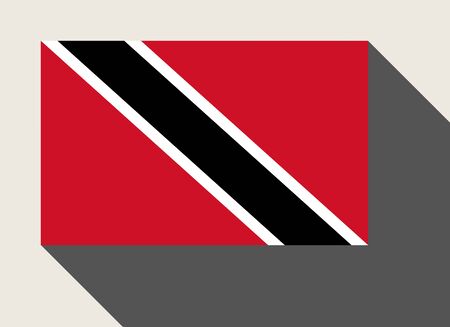 Trinidad and Tobago, flag in flat web design style.の写真素材