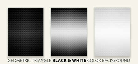 Geometric hexagram shapes patterns. Purple, pink, black, white, yellow, green color background set. vector illustration.のイラスト素材