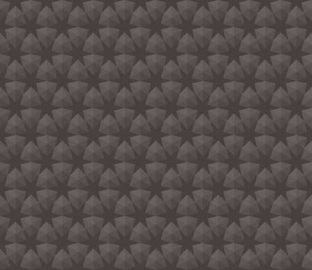 Background pattern 3D six-pointed star seamless brown. Abstract geometric shapes arrange them in a grid line. Texture design for textile, tile, cover, poster, banner, wall. Vector illustration.のイラスト素材