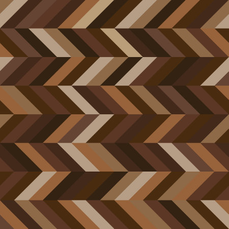 Seamless zigzag geometric pattern. Abstract background with chevron shape. Brown color tone. Texture...