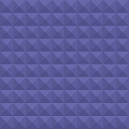 Seamless pyramid shape pattern background. Color trend of 2022 very peri. Design texture elements for banner, template, card, cover, poster, backdrop, tile, wall. Vector illustration.のイラスト素材