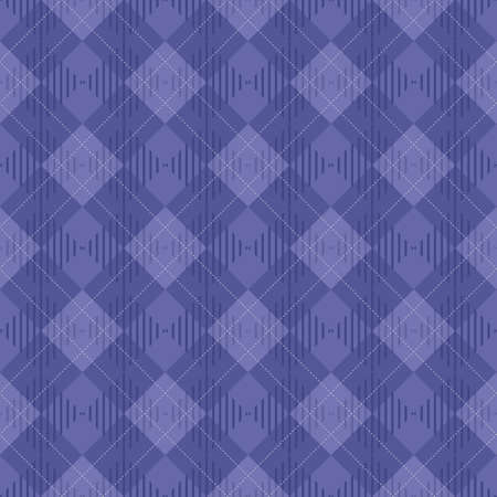 Color trend of the year 2022 Very Peri. Seamless pattern plaid background. Design texture elements for fabric, tile, banner, template, card, cover, poster, backdrop, wall. Vector illustration.のイラスト素材