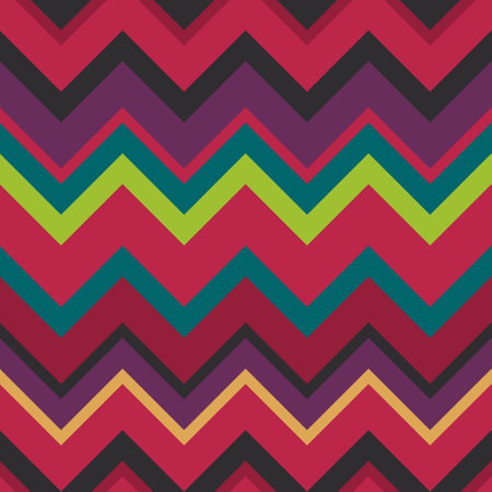 Seamless background with chevron pattern. Trend color of the year 2023 Viva Magenta. Design texture...