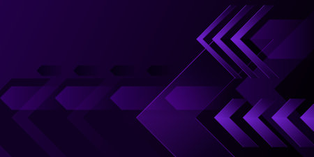 3D gradient abstract background. Purple arrowhead right triangle. Design element for template, card, cover, banner, poster, backdrop, wall. Vector illustration.のイラスト素材