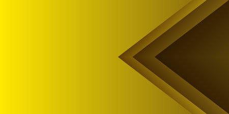 Gradient paper cut abstract background. Yellow arrowhead right triangle. Design element for template, card, cover, banner, poster, backdrop, wall. Vector illustration.のイラスト素材