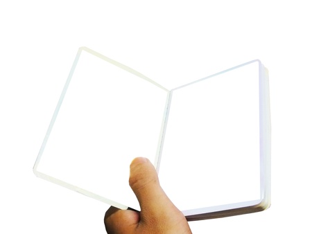 Hold the something same a bookの写真素材