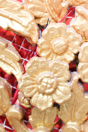 Flowers on the wallの写真素材