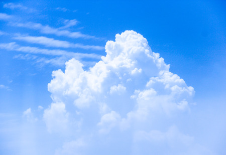 Clear sky with white cloud