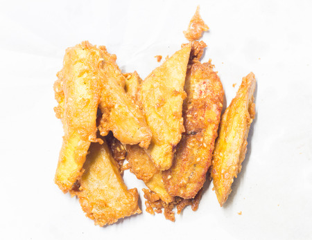 Fried taro and banana , Thai candyの写真素材