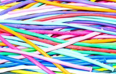 Colorful balloon have not blownの写真素材