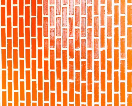Vertical orange bricks Backgroundの写真素材