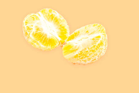 Orange on the orange backgroundの写真素材