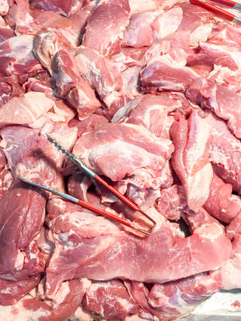 red Pork in the bucketの写真素材