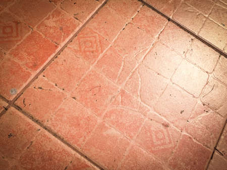 Dirty stain on the red backgroundの写真素材