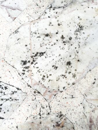 Grunge old dirty stain on the white marble texture background