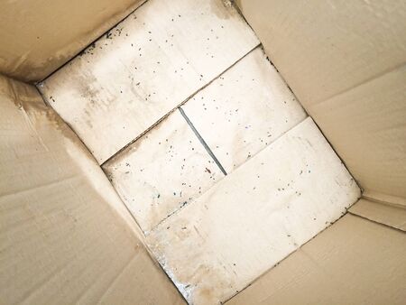 In the grunge old dirty crate texture backgroundの写真素材