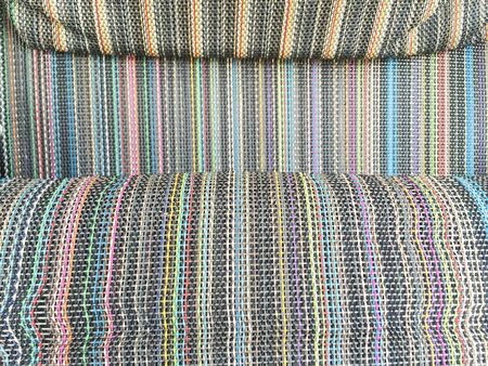 Colorful fabric weaves texture backgroundの写真素材