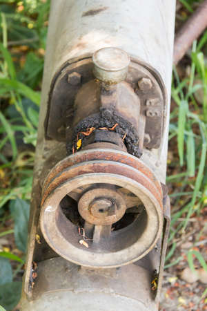 Ancient shaft object for working farmerの写真素材