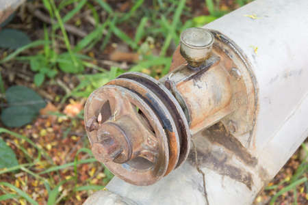 Ancient shaft object for working farmerの写真素材