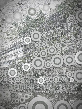 Abstract colorful circle ring shapes pattern backgroundの写真素材