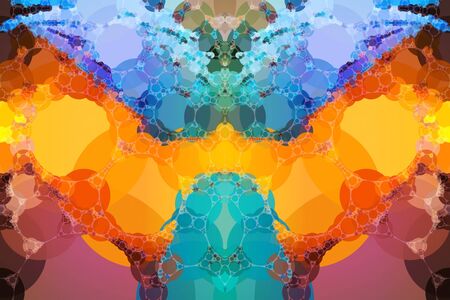 Abstract colorful circle shape dot backgroundの写真素材
