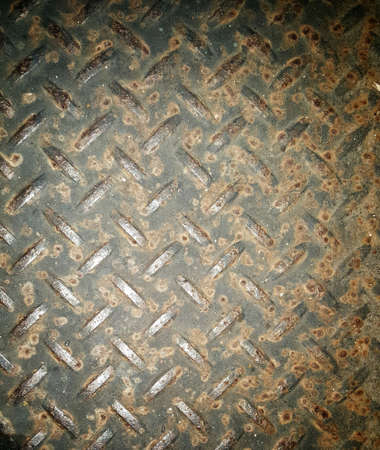 Grunge rusty steel floor texture background
