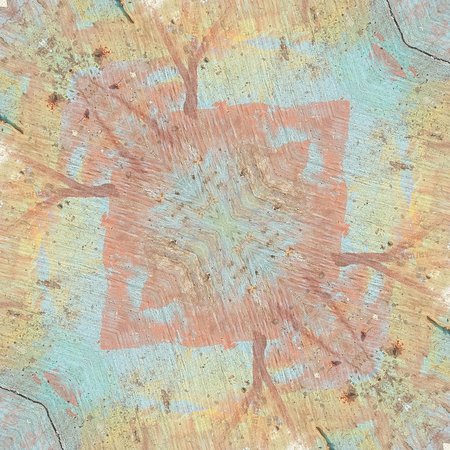 grunge and old color stain on the old wood textureの写真素材