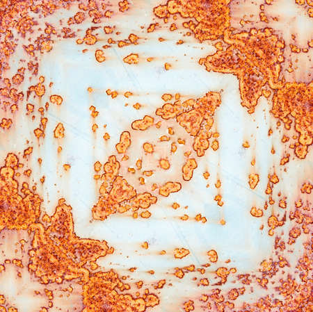 Corrosion and rusty stain of steel patternの写真素材