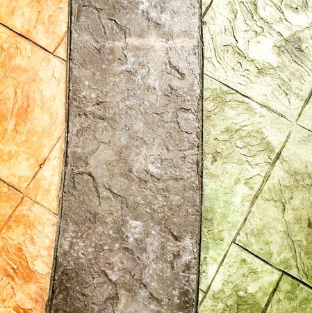 Three color Cement floor textureの写真素材