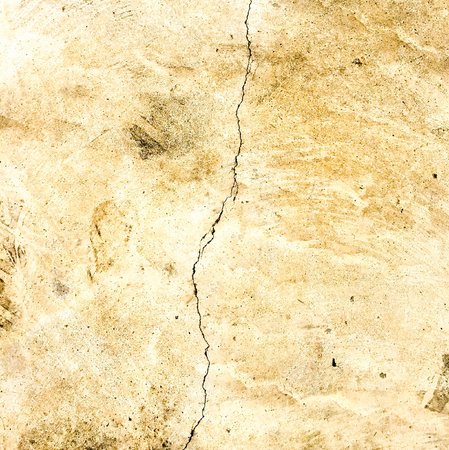 Crack on cement floor