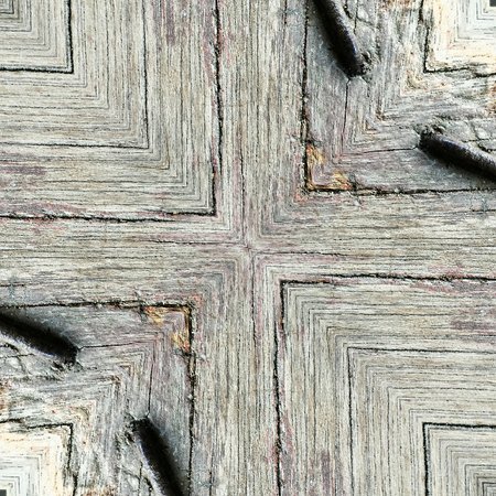old wood texture with nail