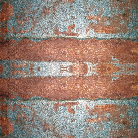 Rusty corrosion on the steel texture