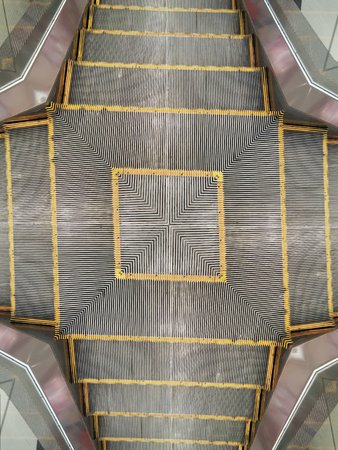 escalator backgroundの写真素材