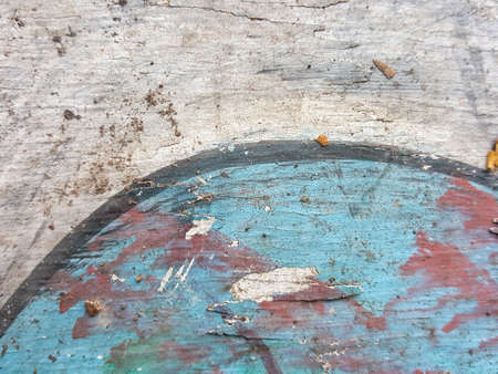 color stain on the wood texture backgroundの写真素材