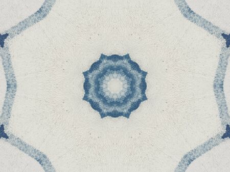blue color stain on the concrete texture wall