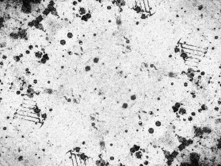 black dirty oil stain on concrete texture backgroundの写真素材