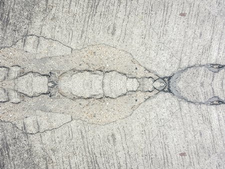 crack concrete road texture backgroundの写真素材