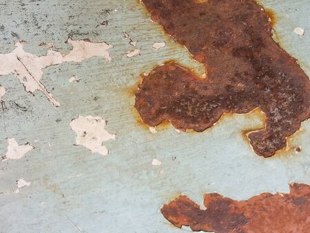 rusty corrosion stain on the grunge steel texture background