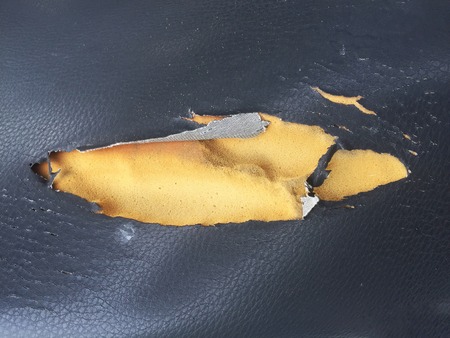 Crack torn leather textureの写真素材