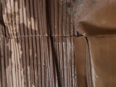 wet grunge corrugated texture backgroundの写真素材