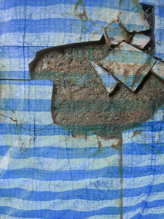 crack blue canvas texture