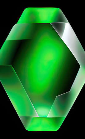 The emerald crystal gem illustration backgroundの写真素材