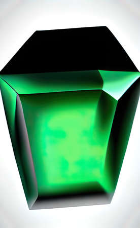 The emerald crystal gem illustration backgroundの写真素材