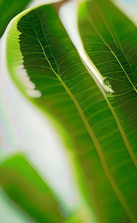 a green leaves texture background